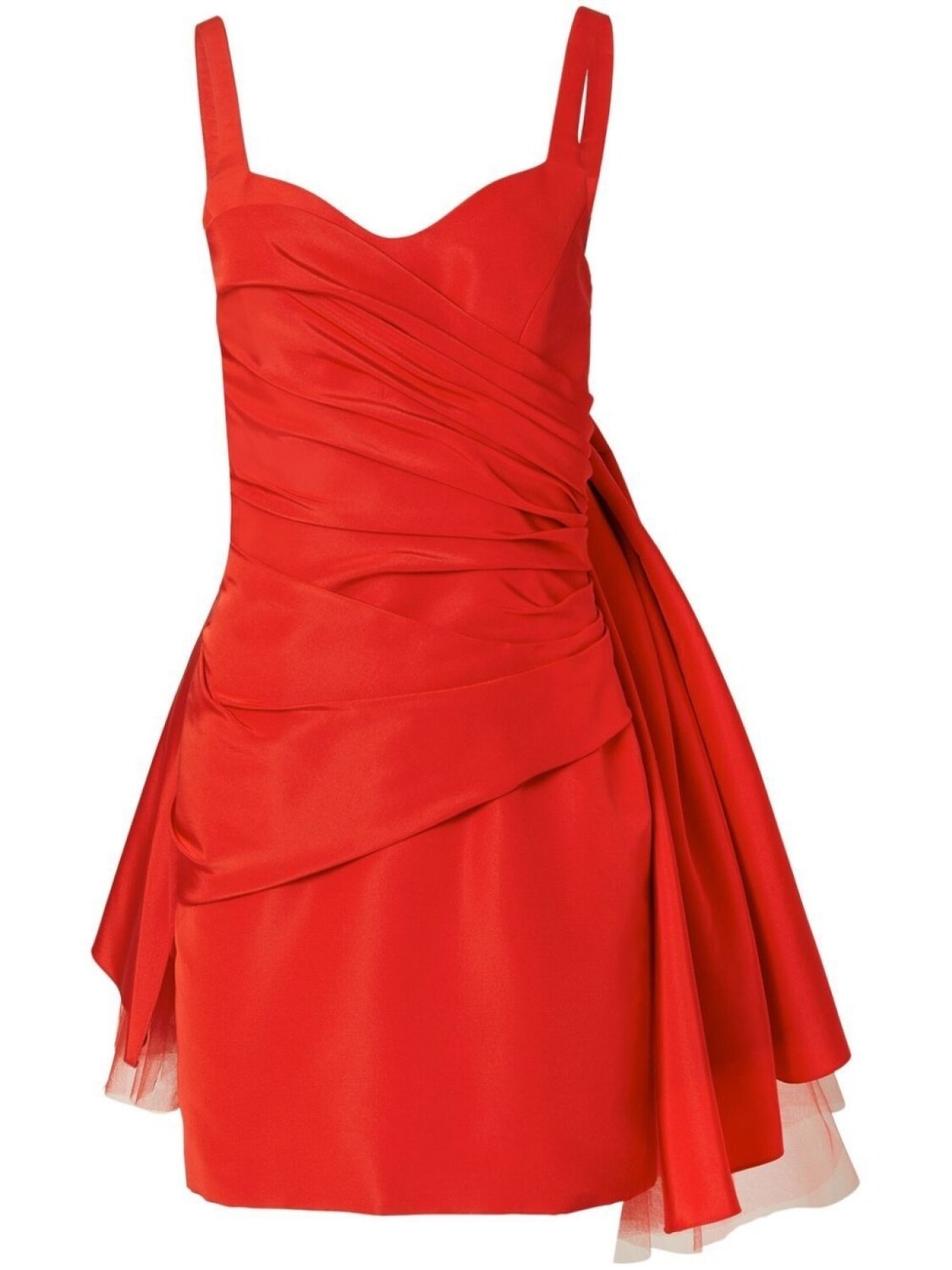 

Carolina Herrera tulle-bow sleeveless minidress, красный