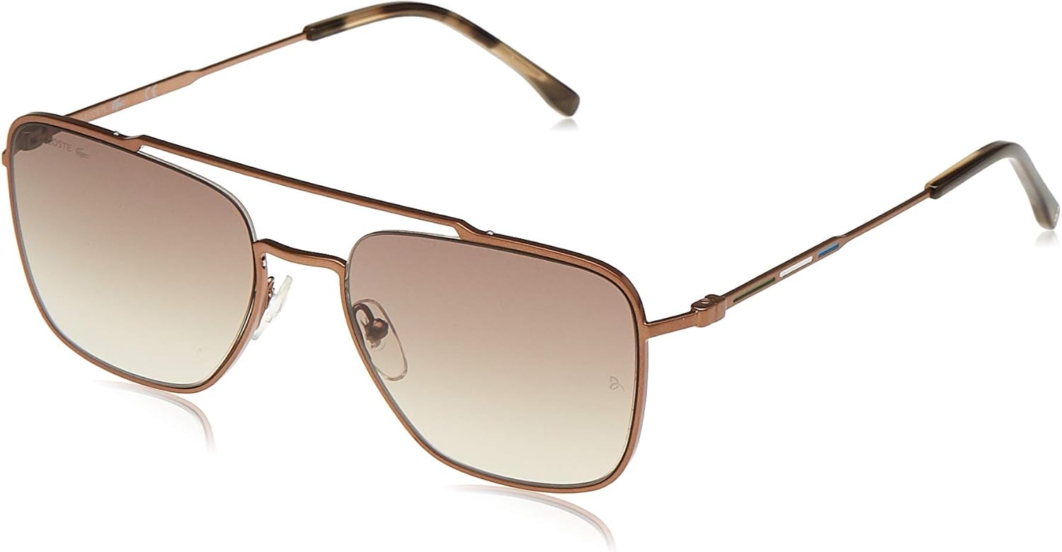 

Lacoste мужские авиаторские солнцезащитные очки L105snd, Bronze/Gradient Khaki