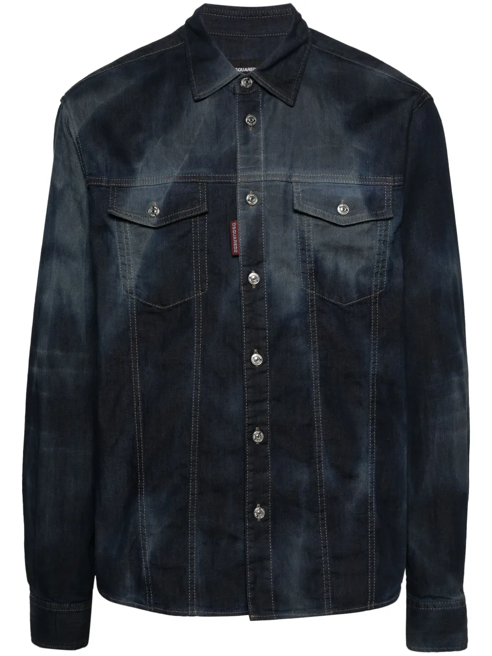 

Джинсовая рубашка Icon DSQUARED2, синий