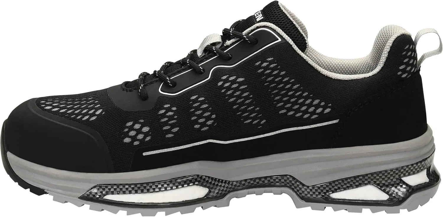 Защитные ботинки ELTEN Corby XXE Black Low ESD S1, для мужчин и женщин, текстиль, стальной защитный носок, легкие, спортивные — фото 3