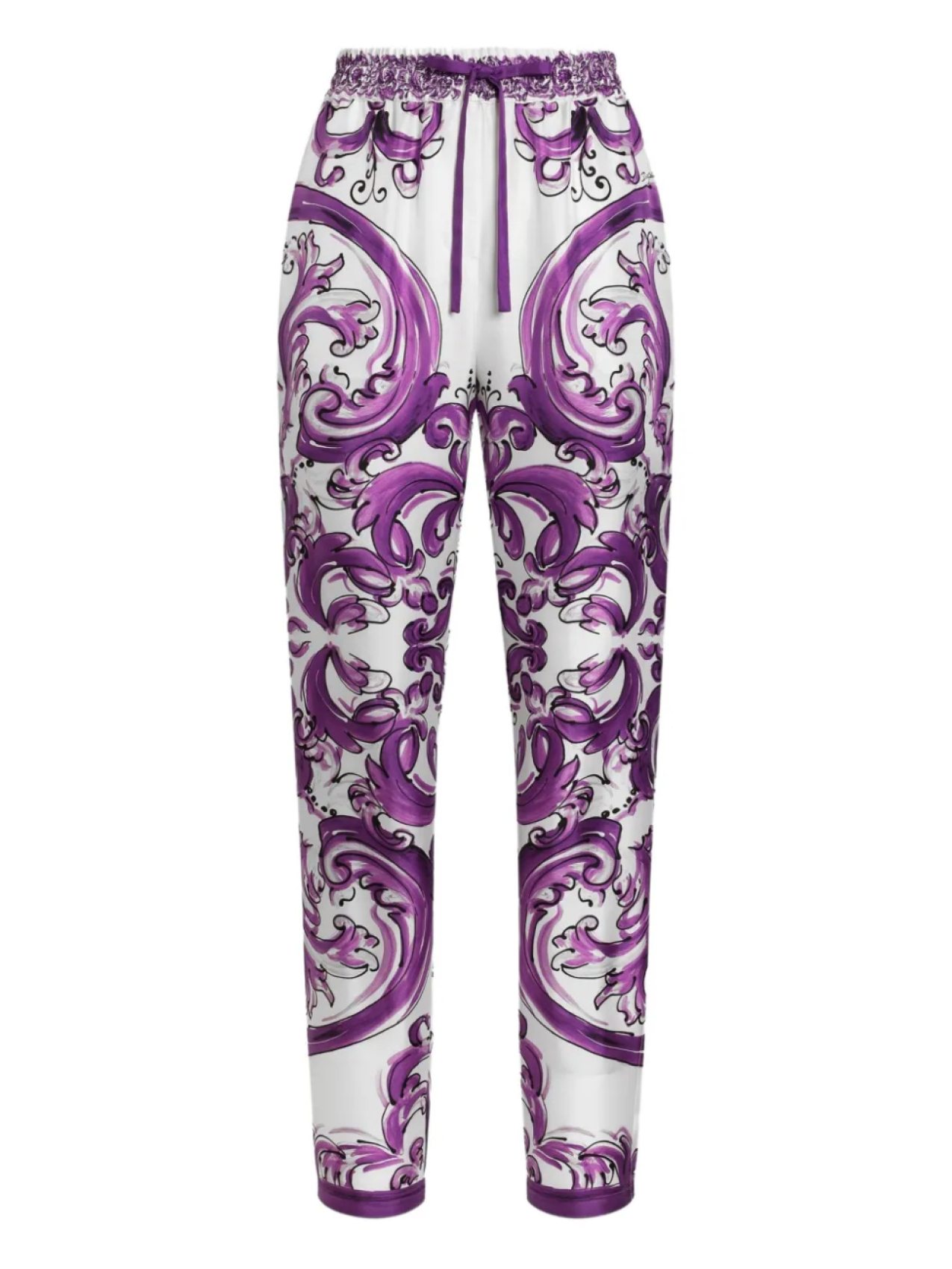 

Dolce & Gabbana шелковые брюки, белый