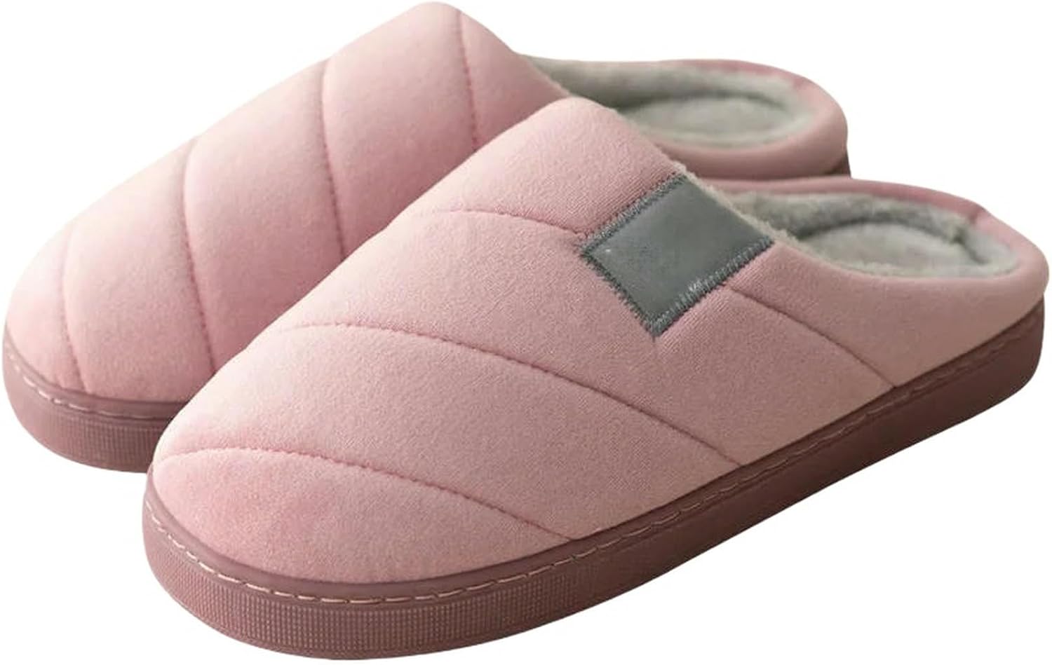 

Домашние тапочки для женщин, мужская обувь, повседневные теплые плюшевые удобные тапочки для дома Uebherv, фиолетовый