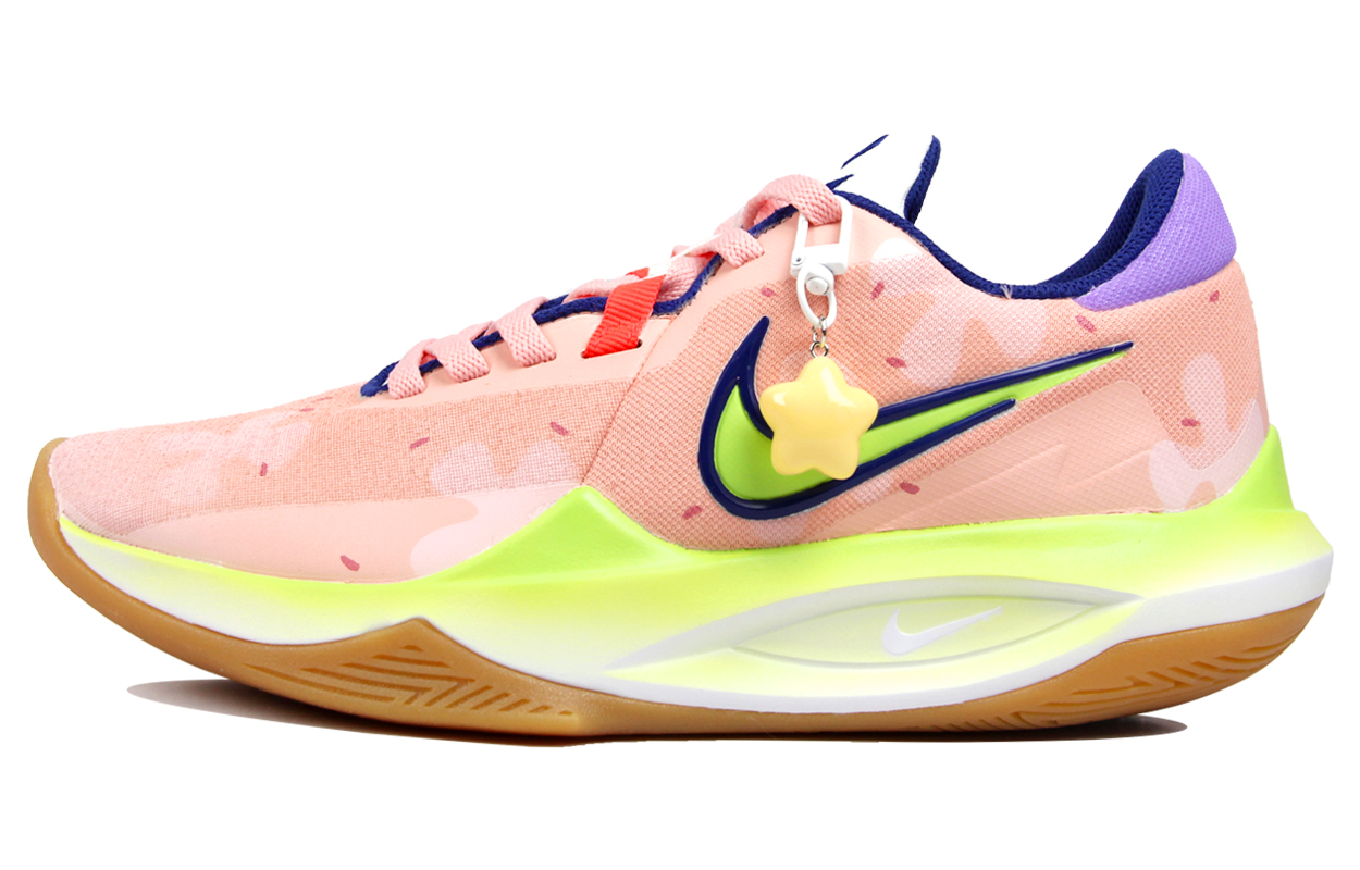

Nike Баскетбольные кроссовки Precision 6 с низким антискользящим покрытием, мужские, розовые