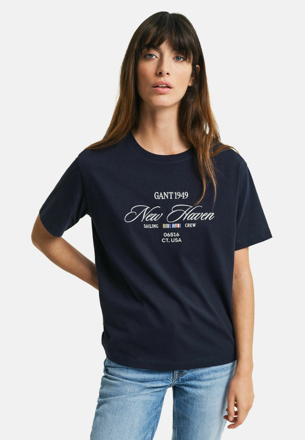

Футболка с принтом GRAPHIC GANT, темно-синий