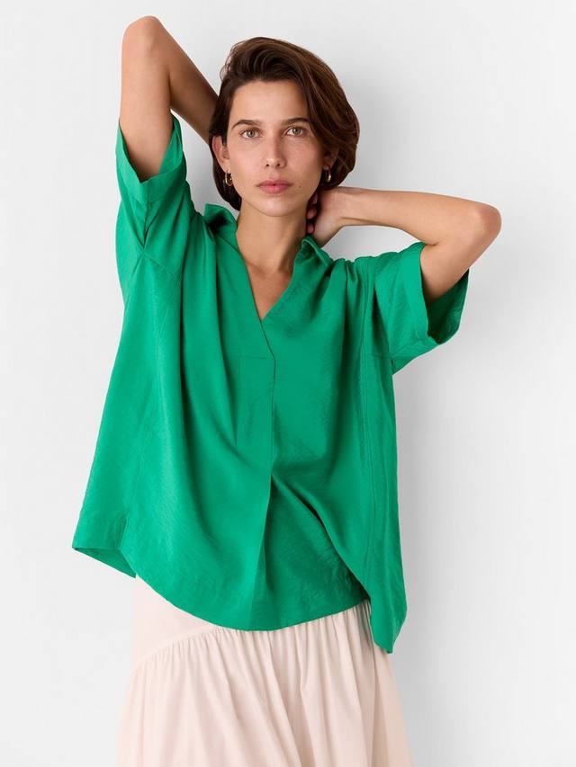 

Расслабленная рубашка Sasha Whistles, Green