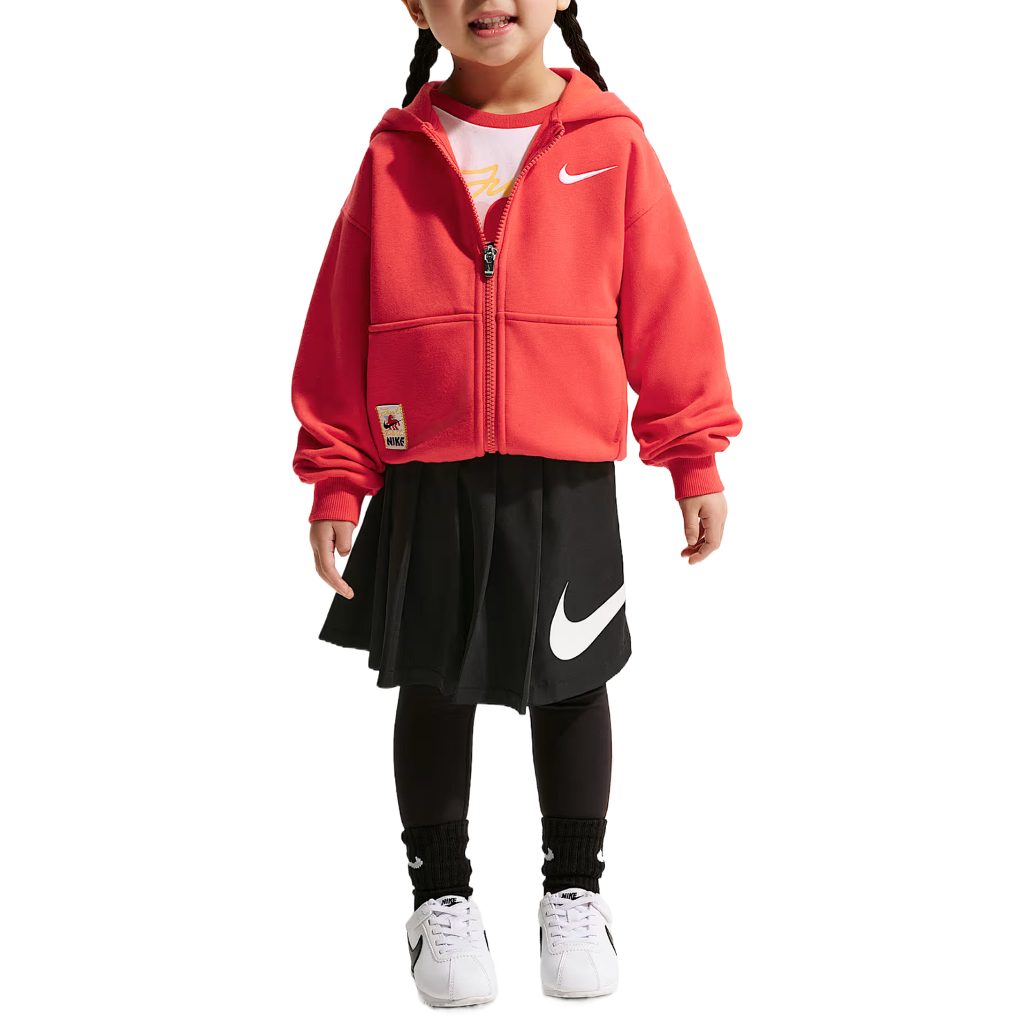 

Детские худи утепленные Nike, university красный/белый/белый