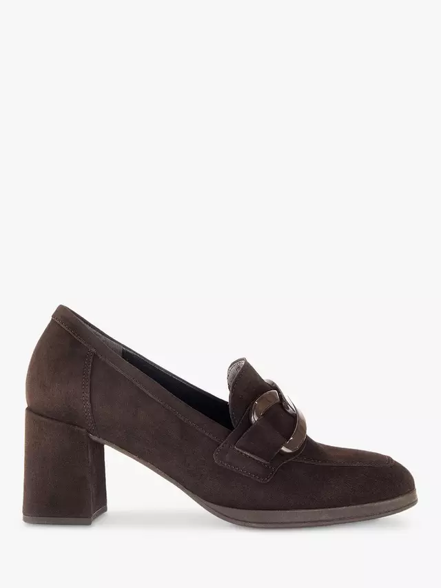 

Лоферы Gabor Samantha Suede Heeled, цвет chocolate