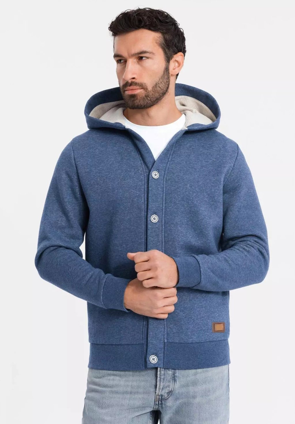 

Кардиган BUTTON UP HOODIE Ombre, темно-синий