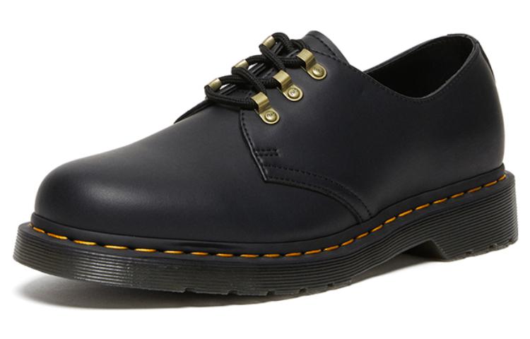 Мужские ботинки Dr. Martens 1461 кожаные с контрастной строчкой, черный — фото 2