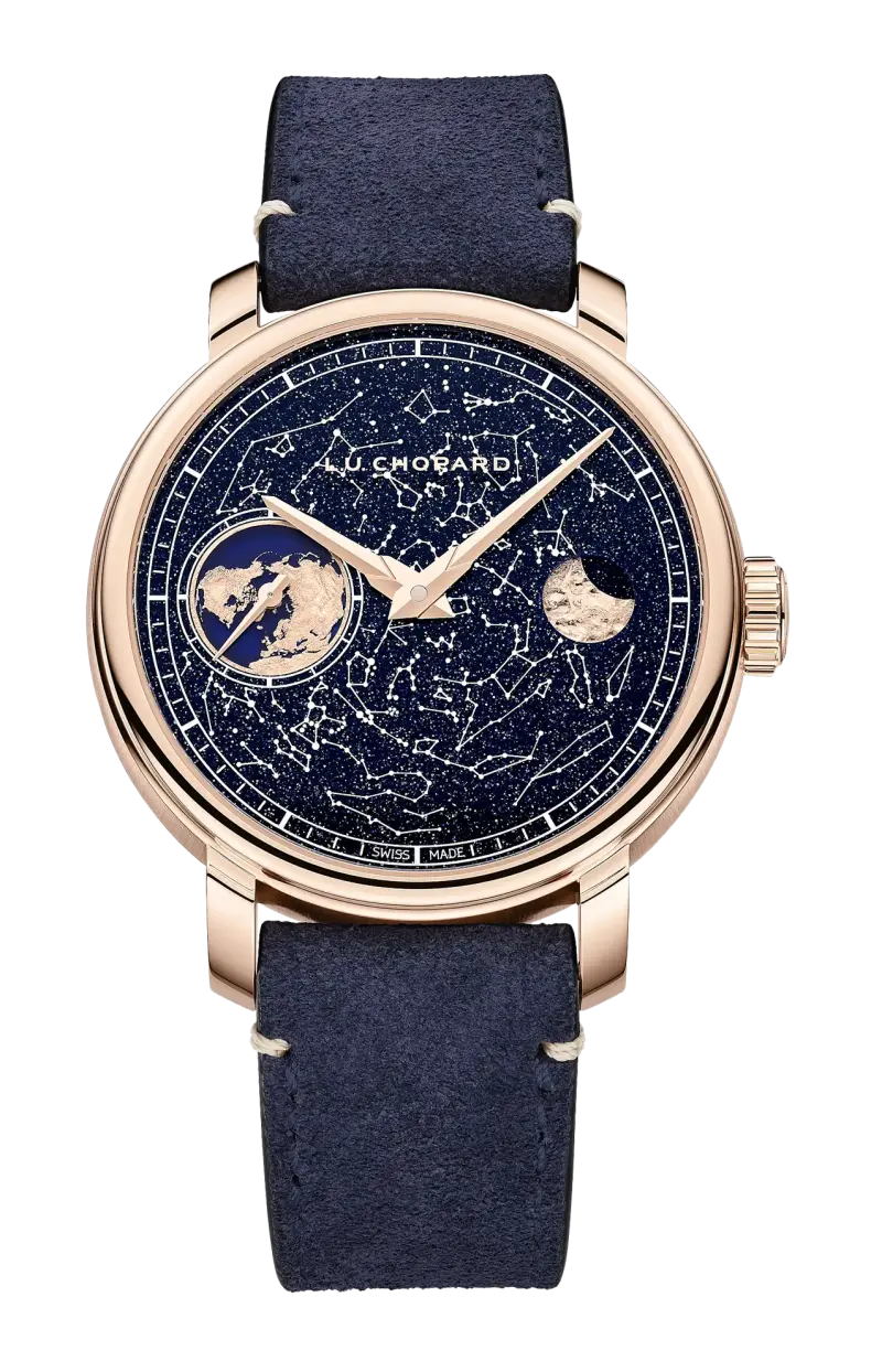 

L.u.c heritage ehg moon 122, 44 мм, механические с ручным заводом, этичное розовое золото - 161988-5001 CHOPARD