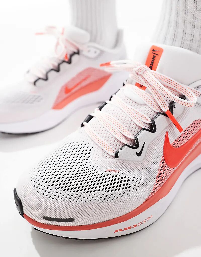 Кроссовки Air Zoom Pegasus 41 белого и розового цвета Nike Running — фото 2