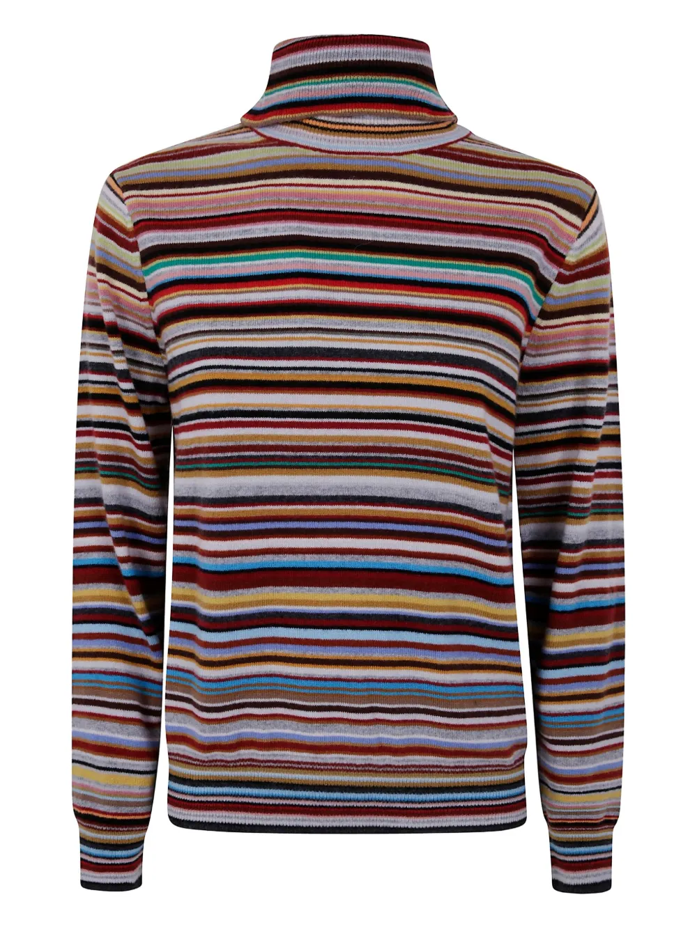 

Свитер с воротником-стойкой и фирменными полосками Paul Smith, синий