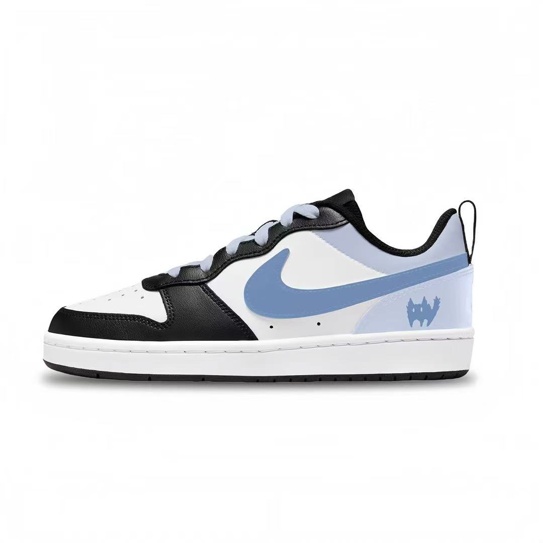

Nike Кроссовки для скейтбординга Court Borough Xiaalan Abrasion Resistant низкие детские White унисекс