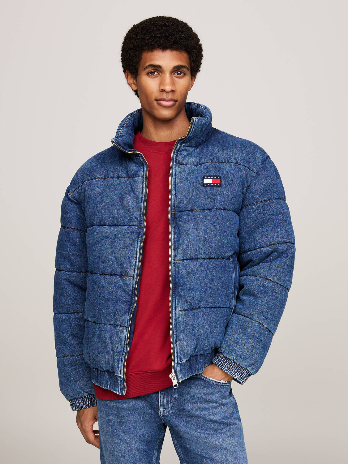 

Куртка Tommy Jeans Loose fit, синий