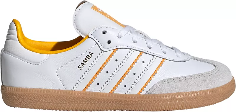 

Детские кроссовки Samba OG для дошкольников Adidas, белый/желтый