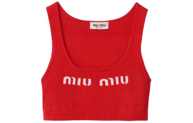 

Жилет женский красный Miu Miu