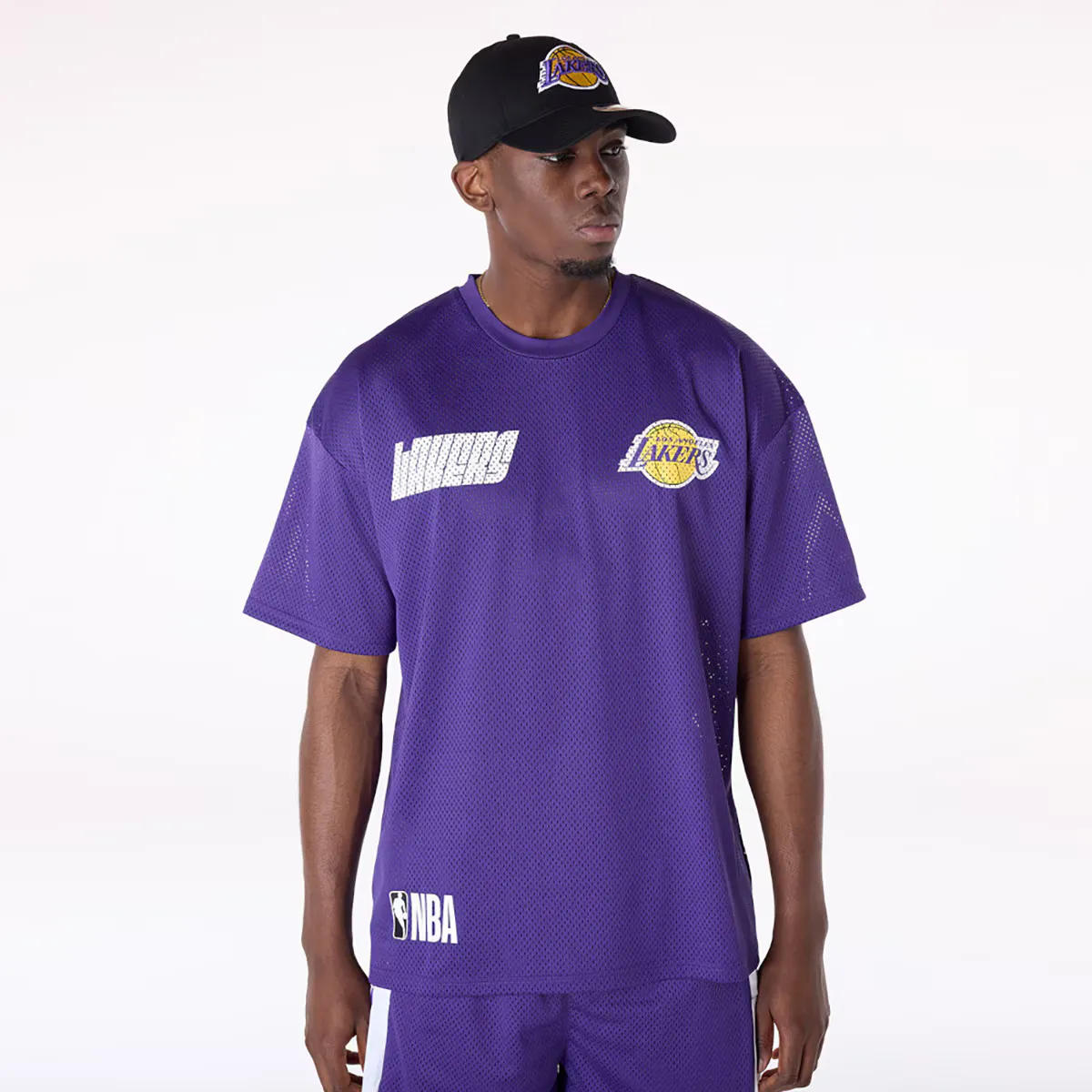 

Футболка La Lakers Nba Graphic New Era Mesh, лиловый