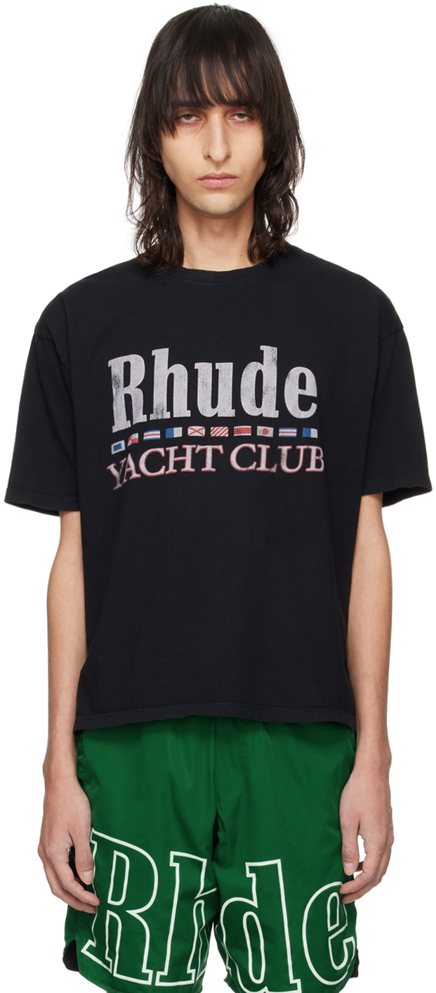 

Футболка с черным флагом Rhude