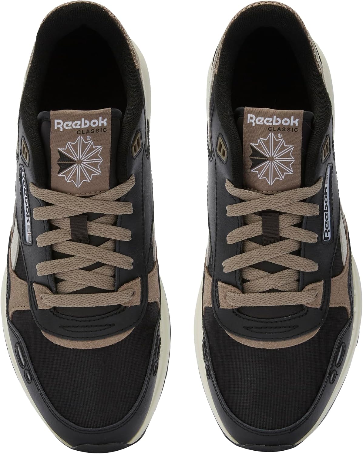 Мужские кроссовки Reebok Classic Leather 2400, черный/серый — фото 4