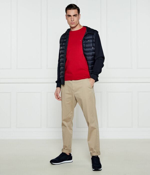 Футболка мужская Tommy Hilfiger облегающего кроя, красный — фото 2
