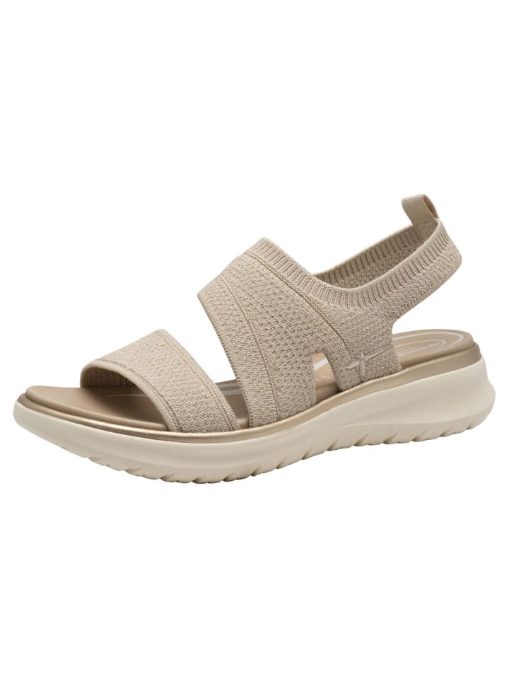 Классические босоножки Tamaris, цвет beige/gold