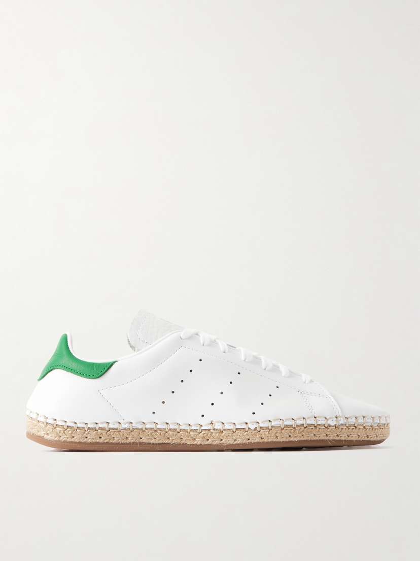 Кроссовки Clot Stan Smith из перфорированной кожи Adidas Originals, белый