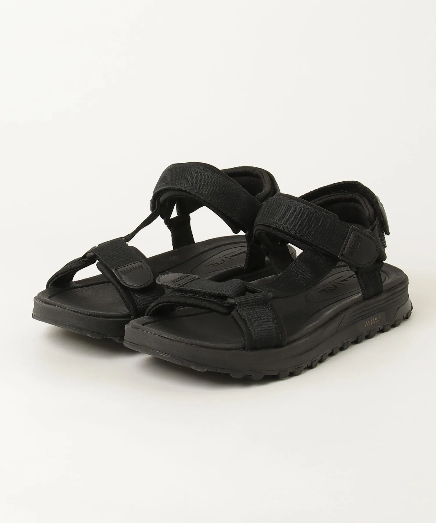 Мужские спортивные сандалии Clarks ATL TREK SEA с регулируемыми ремнями черные