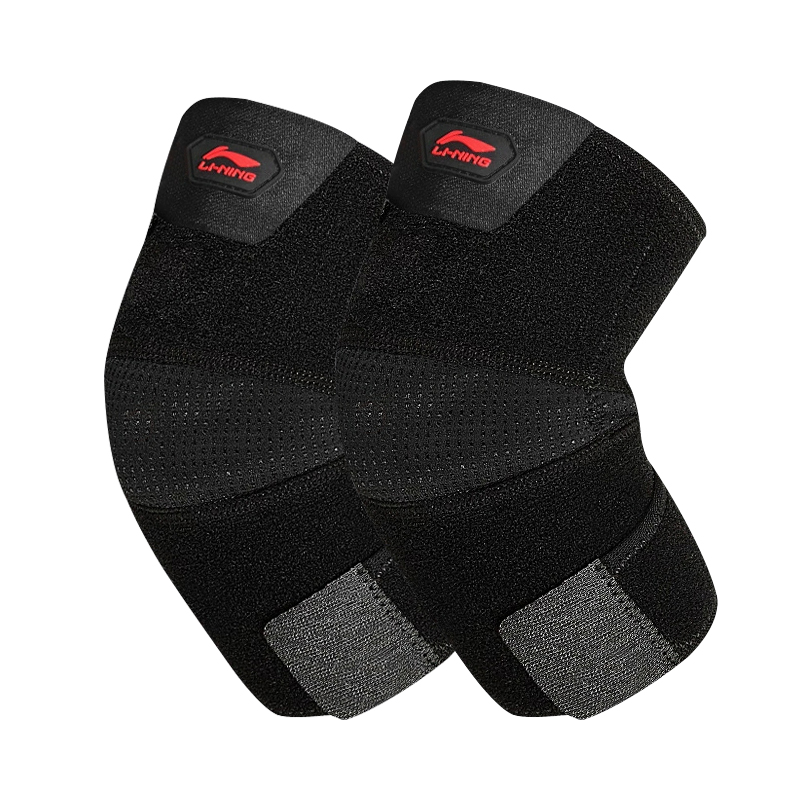 

LINING Наколенники для бадминтона, тенниса, баскетбола, фитнеса, дышащие компрессионные Black Unisex