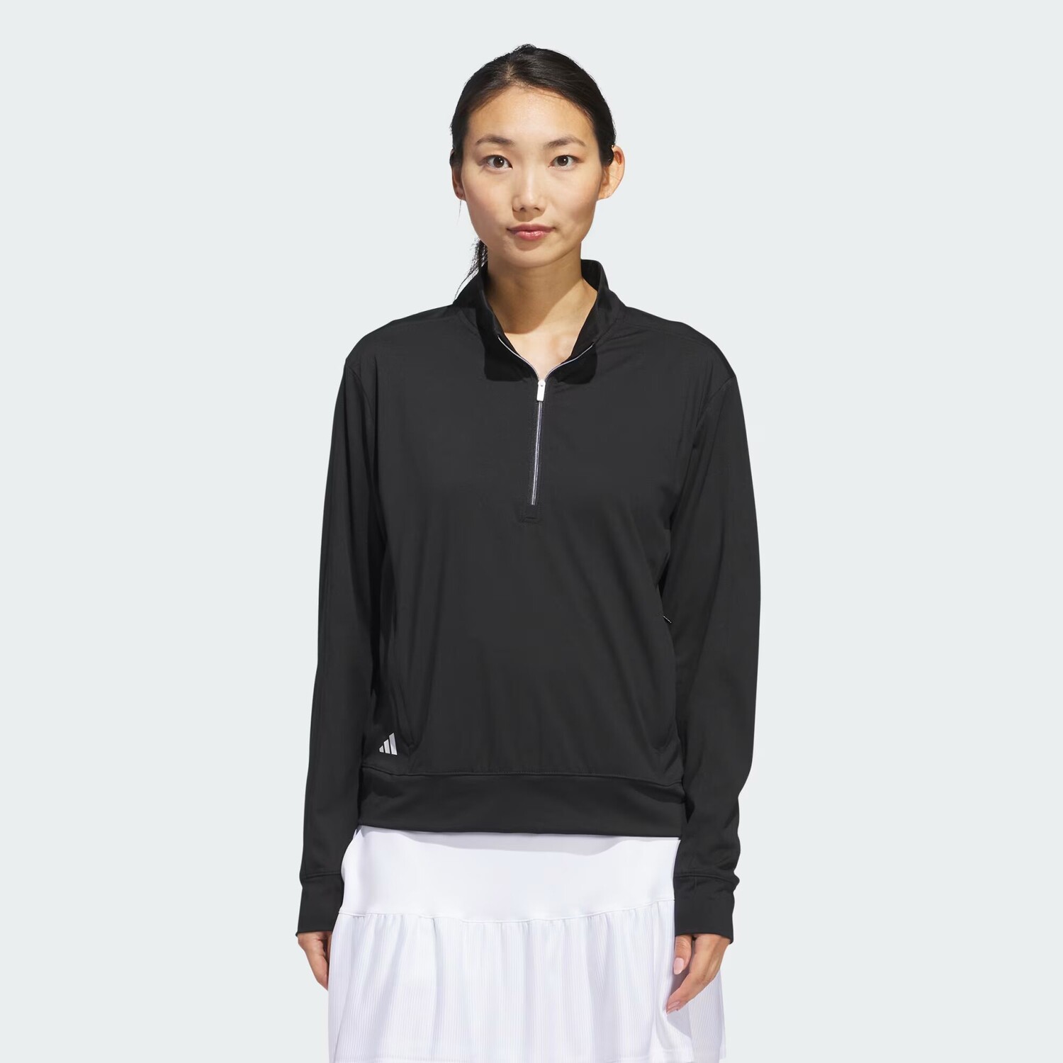 

Многослойный топ Ultimate365 с молнией до половины Adidas, цвет Black