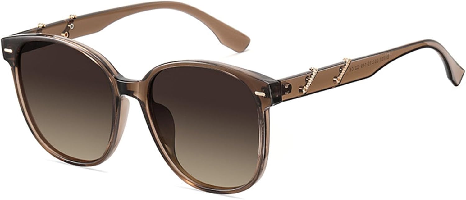 

Мужские и женские поляризованные солнцезащитные очки в модном стиле, круглая оправа TR90, защита от УФ-излучения UV400, подходят для защиты от солнца, рыбалки, езды на велосипеде CHCENGZD, B