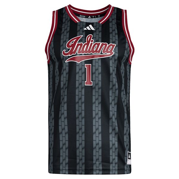 Мужская реплика свитшота Indiana Hoosiers #1 черный Adidas — фото 3