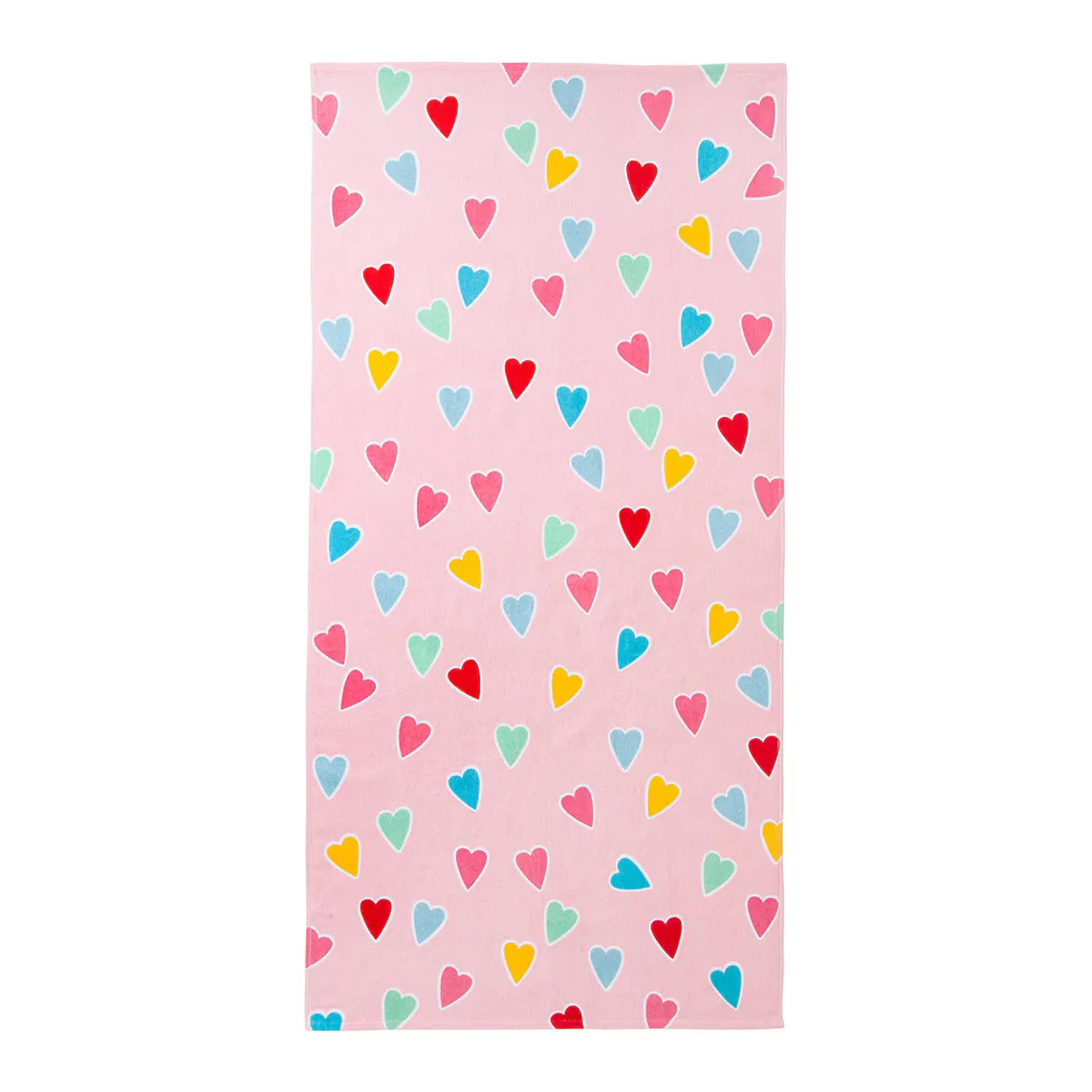 

Детское пляжное полотенце Mini Home Hearts - El Corte Inglés, розовый
