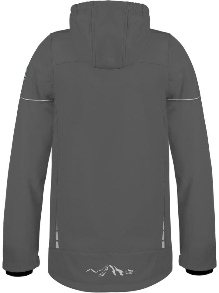 Детская куртка софтшелл Galway антрацитового цвета Normani Outdoor Sports — фото 3
