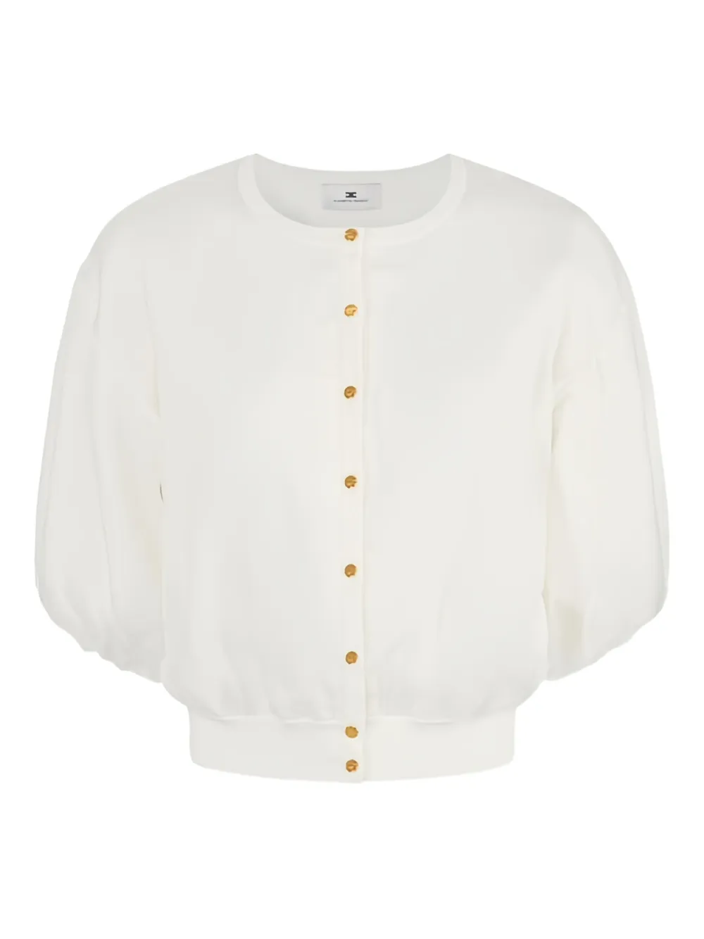 

Кардиган с пышными рукавами Elisabetta Franchi, белый