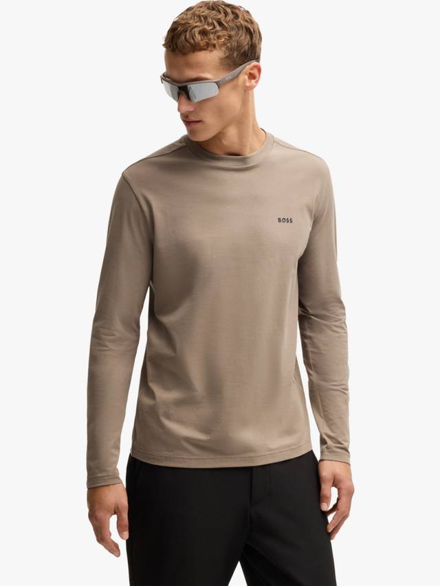 

Футболка с длинным рукавом hugo essentials HUGO BOSS, цвет Light Green