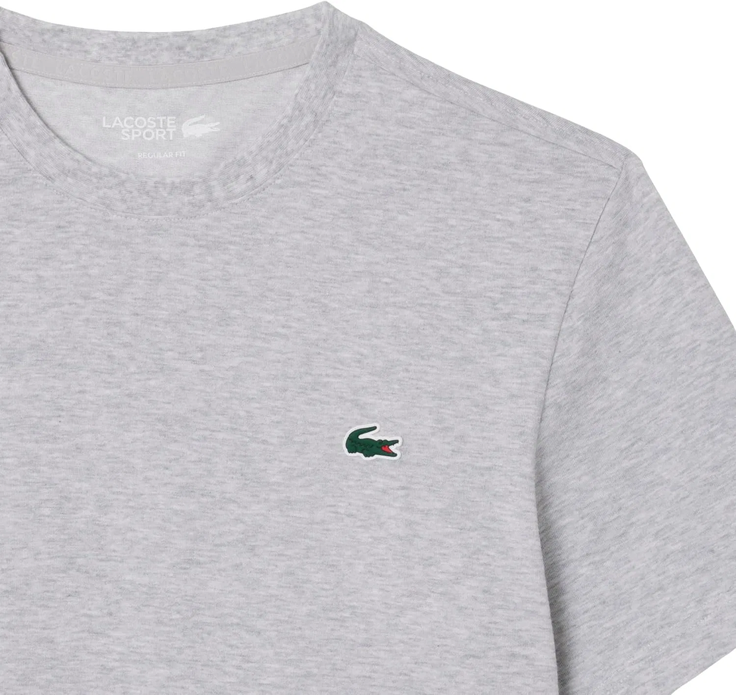 Футболка Lacoste мужская с принтом, Sport, серебро Chine — фото 2
