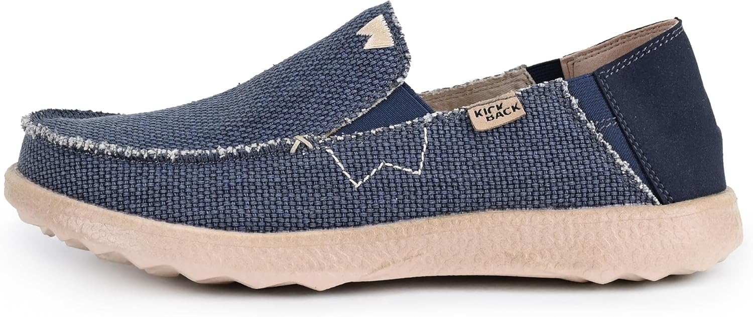 

Мужские серые лоферы из холщовой ткани Kickback