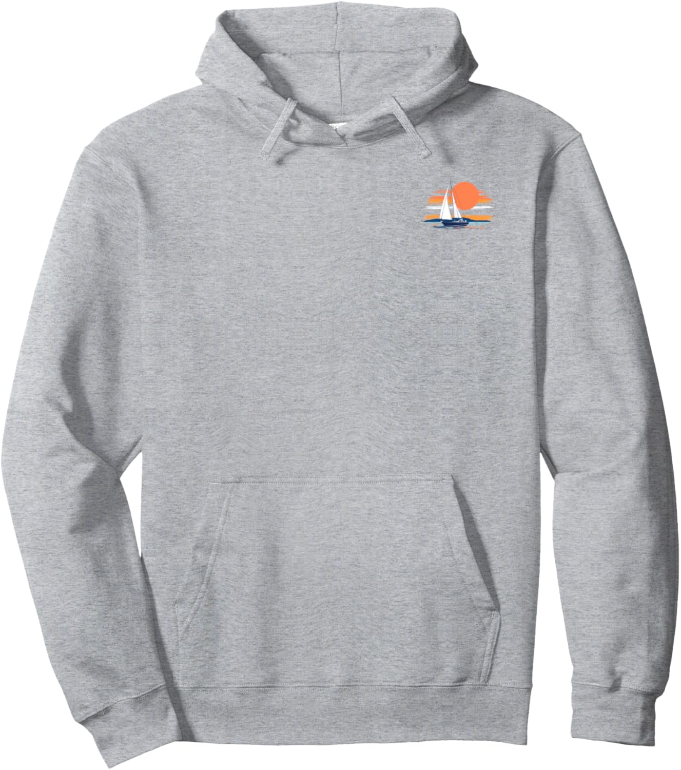 

Толстовка с надписью «Sailing On The Sunset Coast» Trendy Apparel, серый