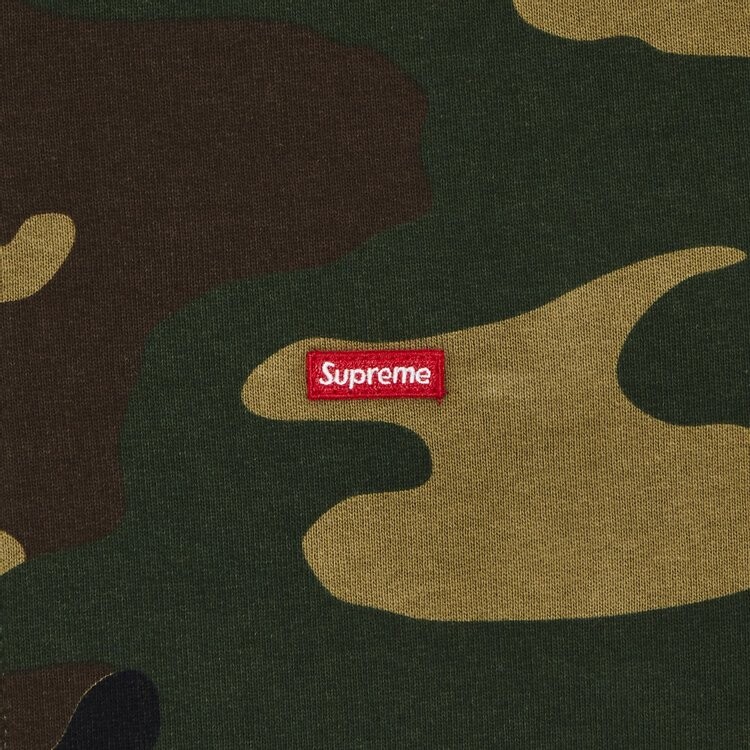 Толстовка Supreme Small Box Zip Up Hooded Sweatshirt, цвет Woodland Camo — фото 2