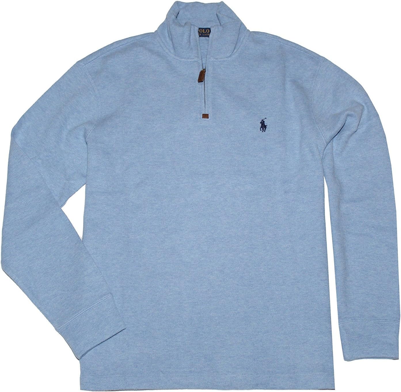 

Polo Ralph Lauren мужская флисовая толстовка с длинным рукавом и четвертью молнии, Jamaica Blue