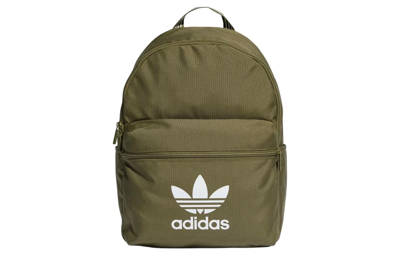 

Adidas Переработанный полиэстеровый рюкзак унисекс из ткани полотняного переплетения цвет фокусный оливковый, Focus Olive