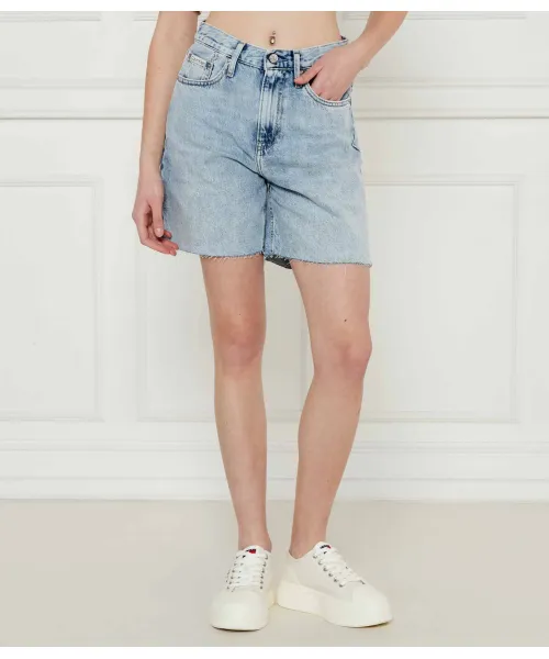 

Джинсовые шорты-бермуды Relaxed fit Calvin Klein Jeans, синий