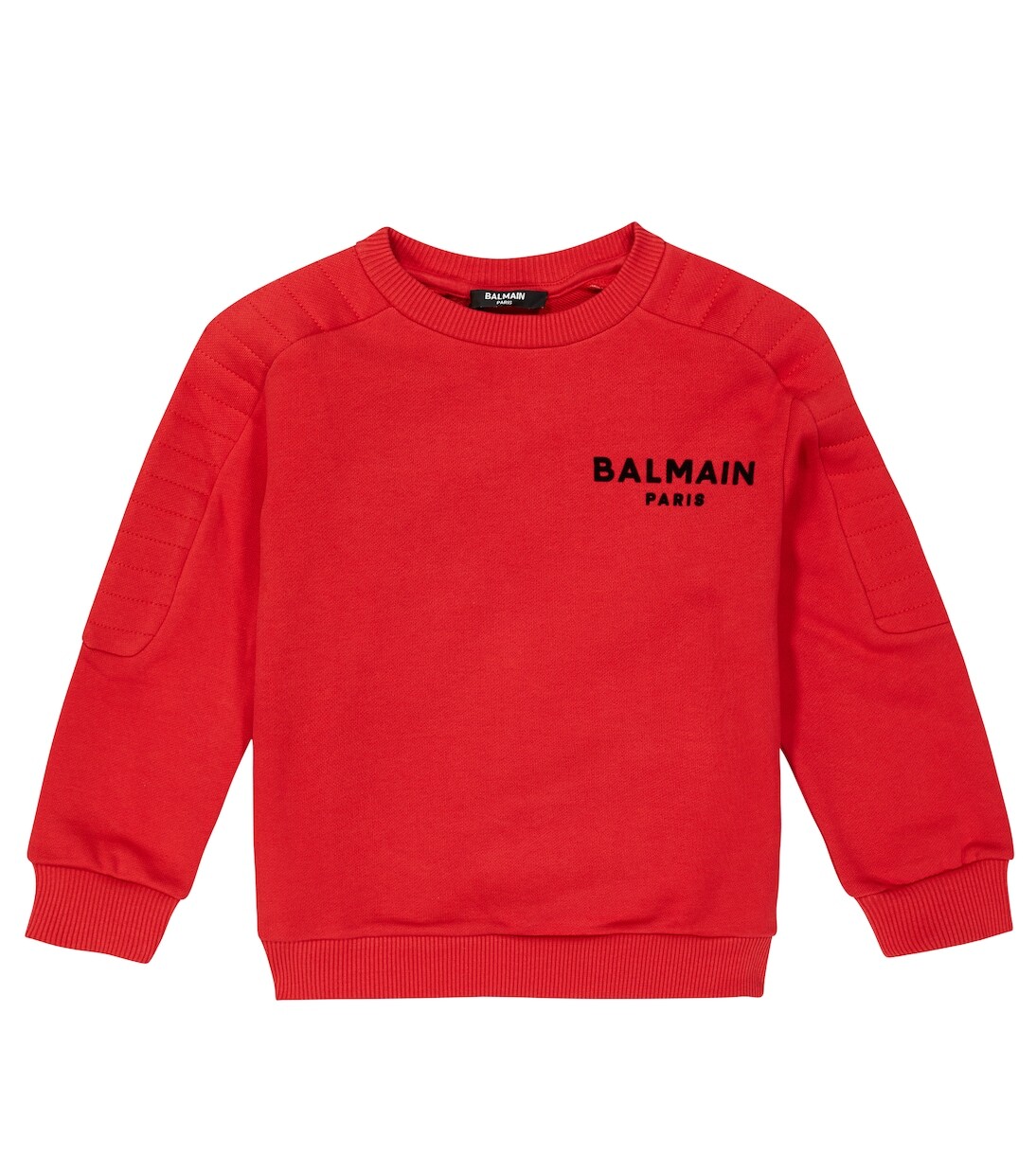 

Толстовка из хлопкового джерси Balmain, красный
