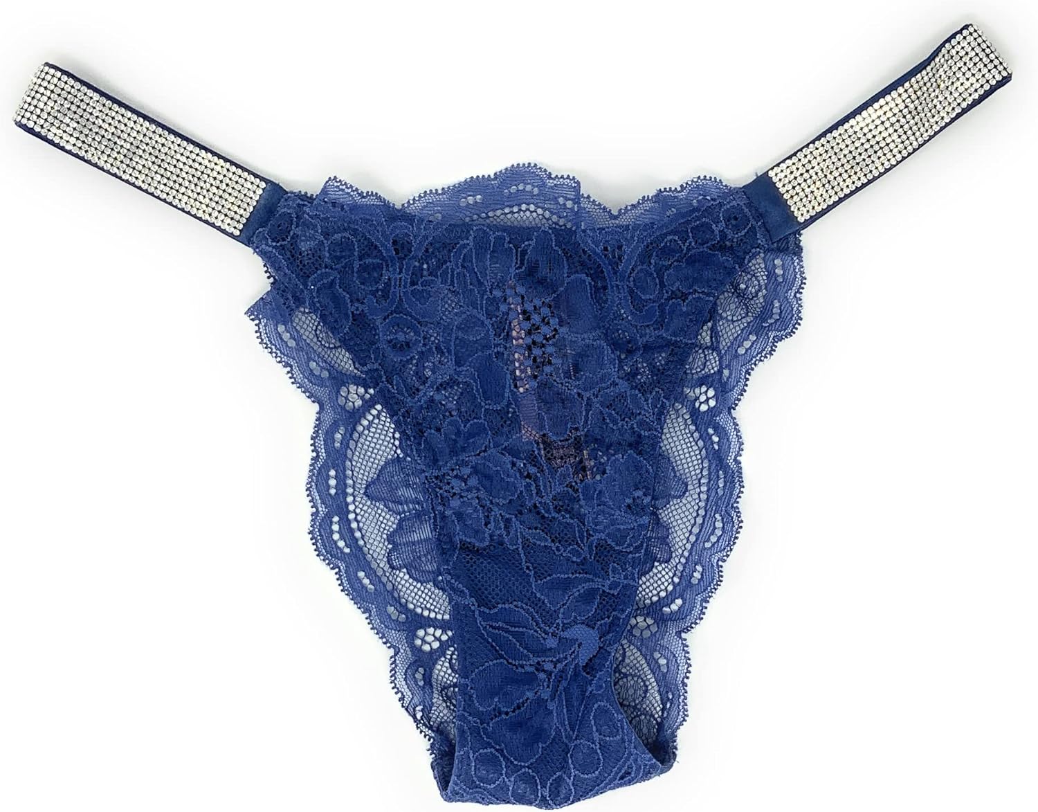 

Трусики бразильяна Victoria's Secret Very Sexy Bombshell Shine, Blue Floral Lace