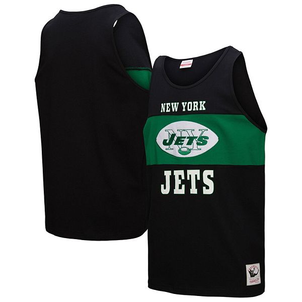 

Мужская черная футболка-майка New York Jets retro colorblock Mitchell & Ness
