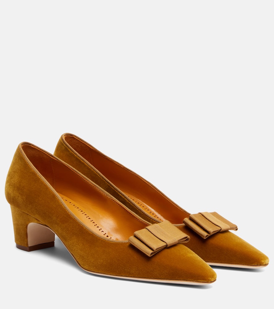 Reador 50 бархатные лодочки Manolo Blahnik, Dyel 7011