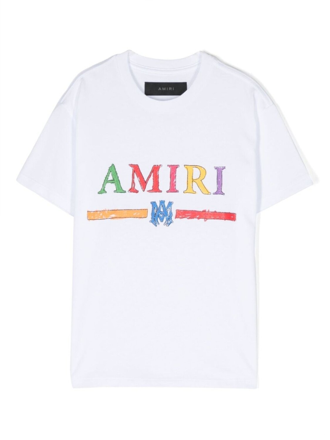 

AMIRI KIDS футболка с логотипом, белый