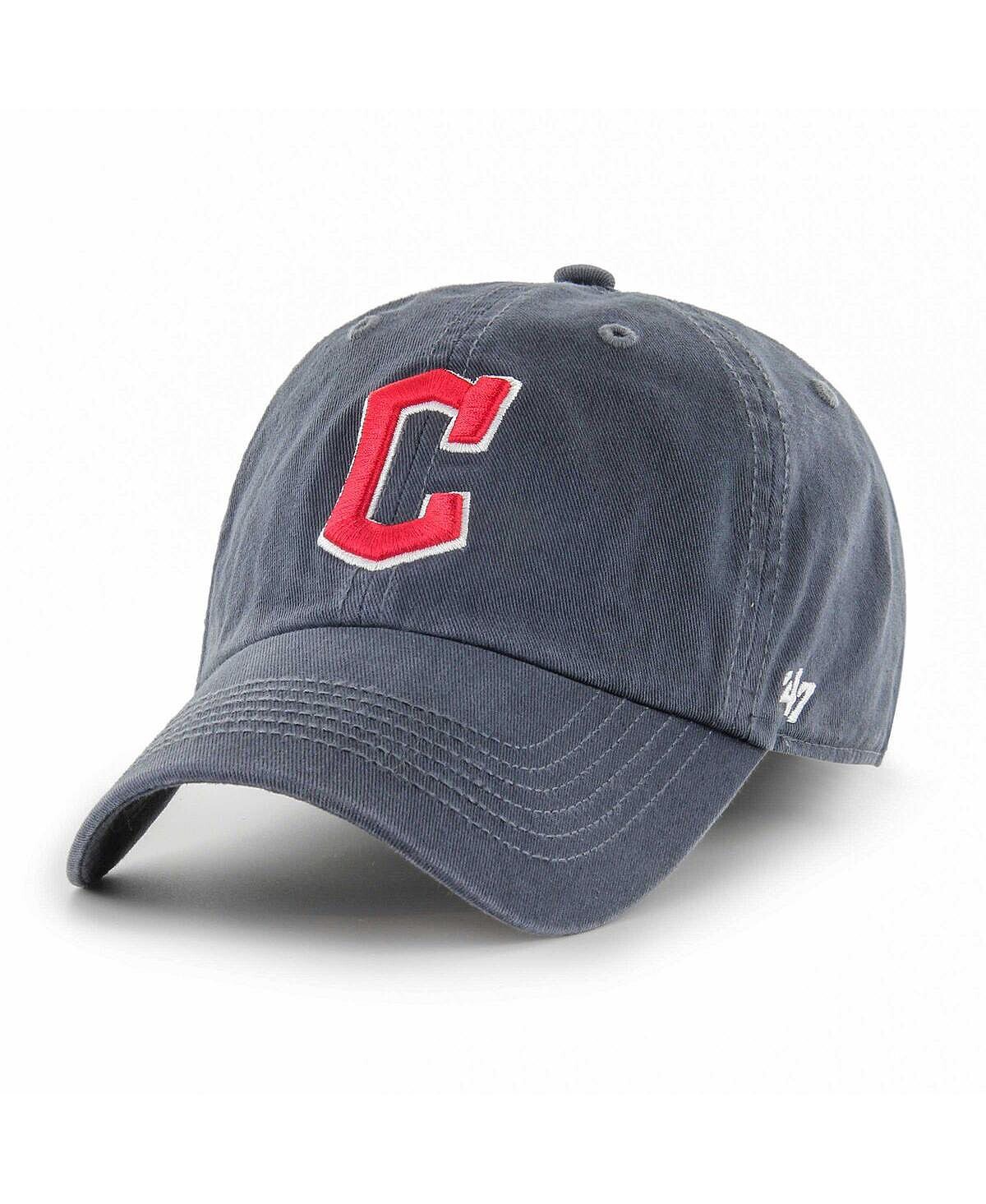 

Мужская темно-синяя приталенная шляпа с логотипом Cleveland Guardians Franchise '47 Brand
