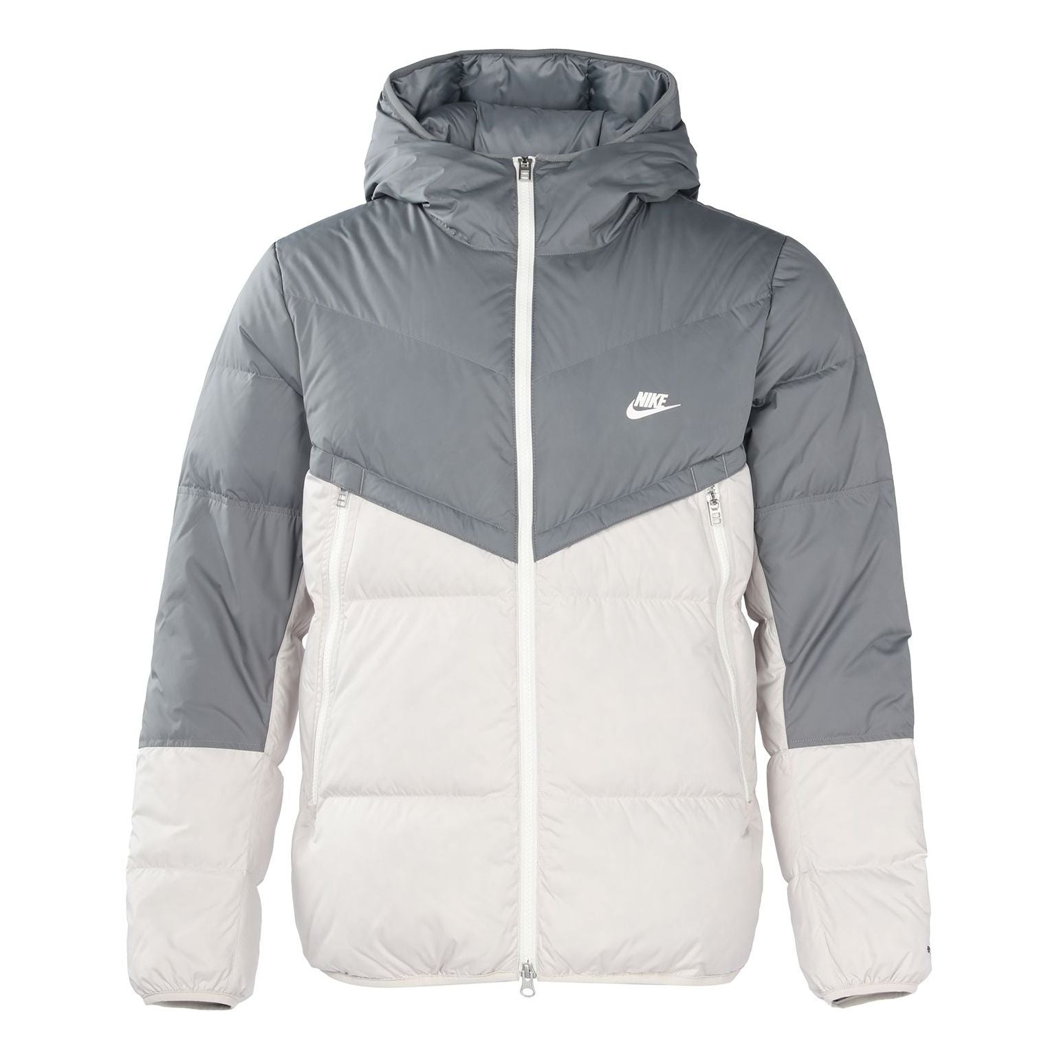 

Куртка Nike hooded puffer jacket 'Grey White' DV1132-084, серый