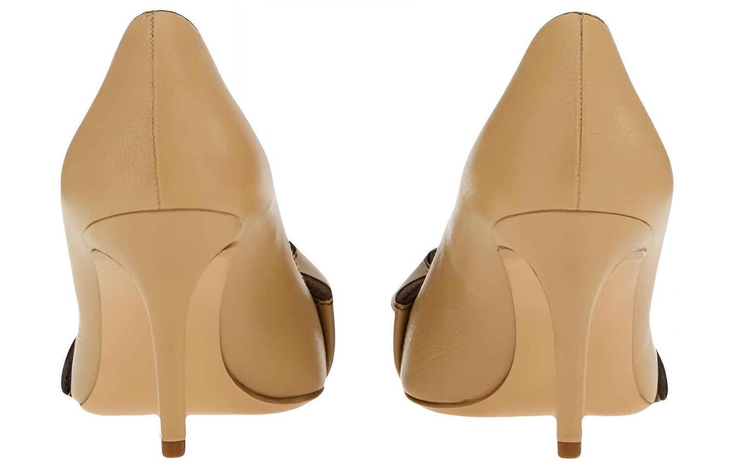 Туфли на высоком каблуке женские Ferragamo, бежевый — фото 4